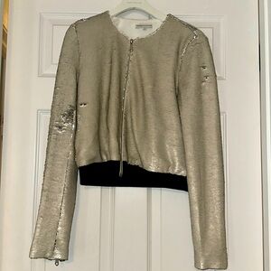 Rebecca Minkoff, Silver Sequin Jacket